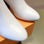 Louis Vuitton Heel 9cm Silhouette Drawstring Ankle Boots in calf leather White 2024