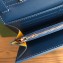 Goyard Varenne Continental Wallet with Strap Bag Blue