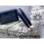 Lady Dior Voyageur Small Coin Purse in Blue Patent Cannage Calfskin 2024