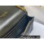 Dior Caro Pouch Bag in Black Soft Cannage Calfskin 2024