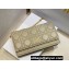Dior Caro Pouch Bag in Beige Soft Cannage Calfskin 2024