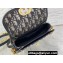 Dior Small 30 Montaigne Avenue Bag in Blue Dior Oblique Jacquard 2024