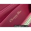 Lady Dior Voyageur Small Coin Purse in Red Cannage Lambskin 2024