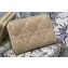 Lady Dior Voyageur Small Coin Purse in Beige Patent Cannage Calfskin 2024