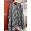 Dior Black and White Cashmere 30 Montaigne Poncho Top Quality