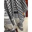 Dior Black and White Cashmere 30 Montaigne Poncho Top Quality