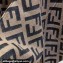 Fendi FF Dark Green wool and cashmere poncho Top Quality
