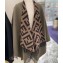 Fendi FF Dark Green wool and cashmere poncho Top Quality