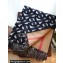 Burberry Monogram Wool Cashmere Reversible Cape Black Top Quality