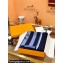 Hermes Couvertures Nouvelles blanket in double-sided cashmere Blue