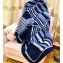 Hermes Couvertures Nouvelles blanket in double-sided cashmere Blue