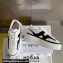 Hogan H-Stripes Women/Men Sneakers White/Black Horsehair 2024