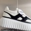 Hogan H-Stripes Women/Men Sneakers White/Black Horsehair 2024