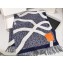 Loewe Anagram blanket in wool Navy Blue