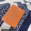 Loewe Anagram blanket in wool Navy Blue