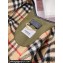 Burberry Reversible Check Wool Cape Green Top Quality