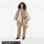 Burberry Contrast Check Wool Cashmere Cape Top Quality