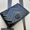 Gucci GG Marmont patent Card Case Wallet 466492 Black 2024