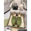 Gucci Horsebit Platform Loafers Crocodile Print Green Spring 2024