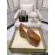 Gucci Horsebit Platform Loafers Brushed Leather Brown Spring 2024