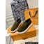 Louis Vuitton LV Pacific Men's Loafers in Suede calf leather Dark Green 2024