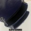 Saint Laurent Niki Baby Bag in Crinkled Vintage Leather 633160 Navy Blue