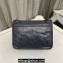 Saint Laurent Niki Baby Bag in Crinkled Vintage Leather 633160 Gray