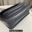 Saint Laurent Niki Baby Bag in Crinkled Vintage Leather 633160 Gray