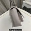 Saint Laurent Niki Baby Bag in Crinkled Vintage Leather 633160 Pale Gray