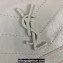 Saint Laurent Niki Baby Bag in Crinkled Vintage Leather 633160 White