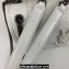 Saint Laurent Niki Baby Bag in Crinkled Vintage Leather 633160 White
