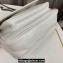 Saint Laurent Niki Baby Bag in Crinkled Vintage Leather 633160 White
