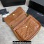 Saint Laurent Niki medium Bag in Crinkled Vintage Leather 633158 Caramel