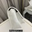 Saint Laurent Niki medium Bag in Crinkled Vintage Leather 633158 White