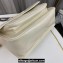 Saint Laurent Niki medium Bag in Crinkled Vintage Leather 633158 Creamy