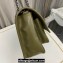 Saint Laurent Niki medium Bag in Crinkled Vintage Leather 633158 Olive Green
