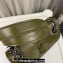 Saint Laurent Niki medium Bag in Crinkled Vintage Leather 633158 Olive Green