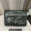 Saint Laurent Niki medium Bag in Crinkled Vintage Leather 633158 Emerald Green