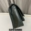 Saint Laurent Niki medium Bag in Crinkled Vintage Leather 633158 Emerald Green