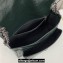 Saint Laurent Niki medium Bag in Crinkled Vintage Leather 633158 Dark Green