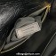 Saint Laurent Niki medium Bag in Crinkled Vintage Leather 633158 Black/Gold