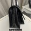 Saint Laurent Niki medium Bag in Crinkled Vintage Leather 633158 Black