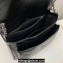 Saint Laurent Niki Large Bag in Crinkled Vintage Leather 498883 Black/Silver