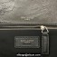 Saint Laurent Niki Large Bag in Crinkled Vintage Leather 498883 Black/Silver