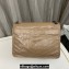 Saint Laurent Niki Large Bag in Crinkled Vintage Leather 498883 Apricot