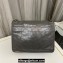 Saint Laurent Niki Large Bag in Crinkled Vintage Leather 498883 Gray