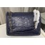 Saint Laurent Niki Large Bag in Crinkled Vintage Leather 498883 Navy Blue