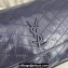 Saint Laurent Niki Large Bag in Crinkled Vintage Leather 498883 Navy Blue