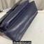 Saint Laurent Niki Large Bag in Crinkled Vintage Leather 498883 Navy Blue