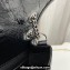 Saint Laurent Niki Baby Bag in Crinkled Vintage Leather 633160 Black/Silver
